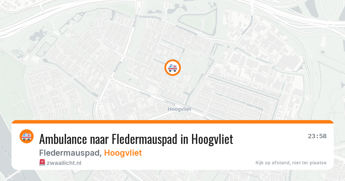 Ambulance naar Fledermauspad in Hoogvliet — 5 apr 2026