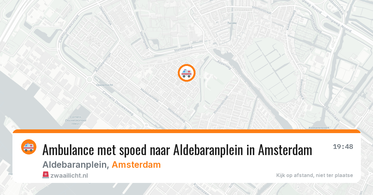 Ambulance met spoed naar Aldebaranplein in Amsterdam — 10 mrt 2026
