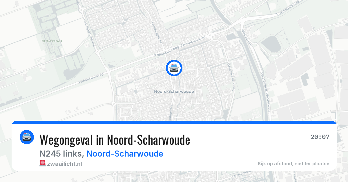 Wegongeval in Noord-Scharwoude — 9 mei 2026