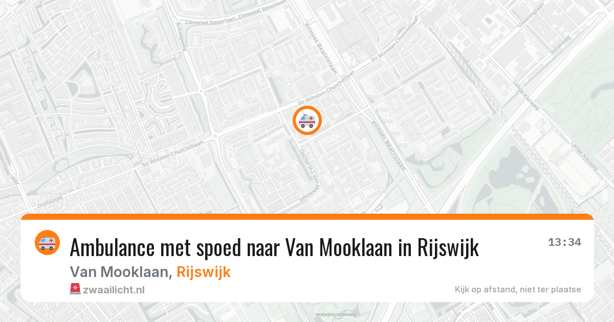 Ambulance met spoed naar Van Mooklaan in Rijswijk — 27 mrt 2026