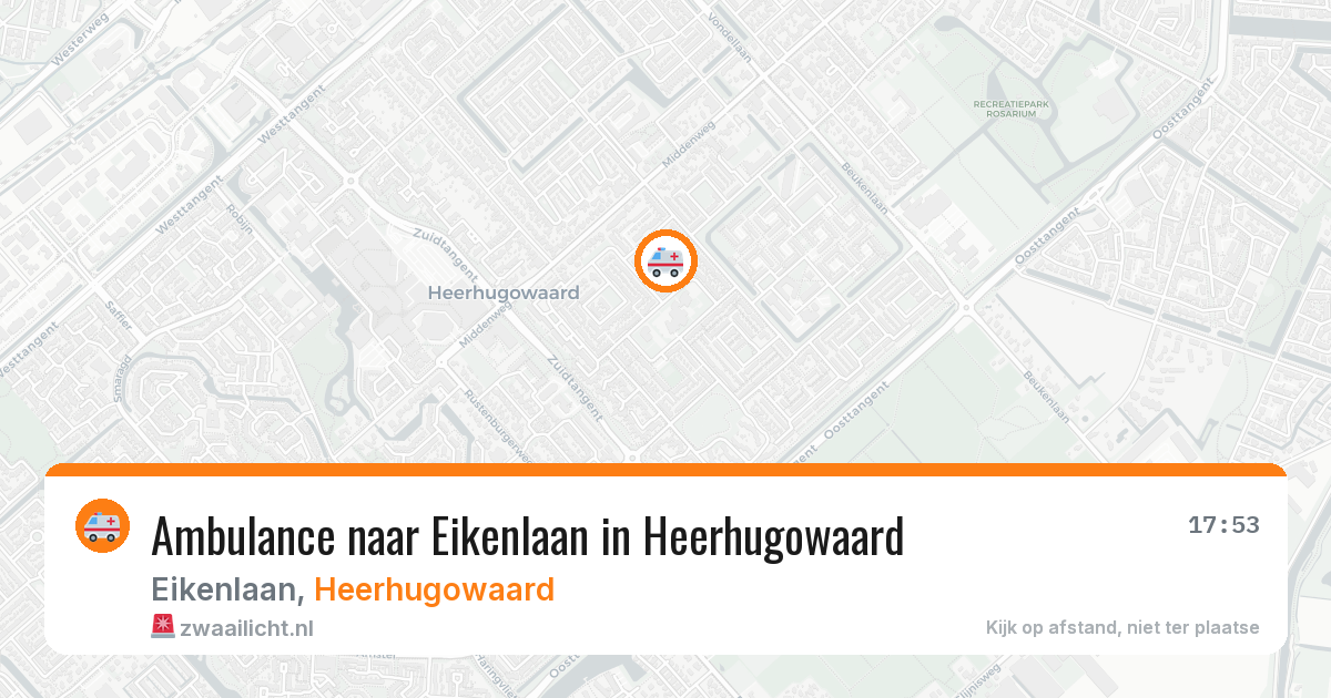 Ambulance naar Eikenlaan in Heerhugowaard — 31 mrt 2026