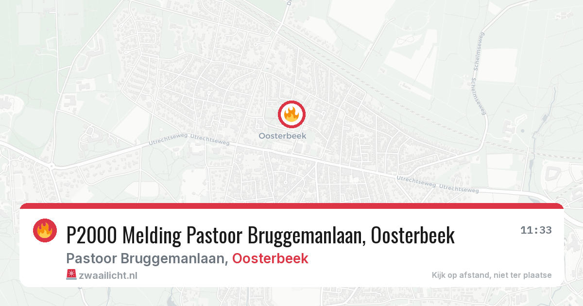 P2000 Melding Pastoor Bruggemanlaan, Oosterbeek — 27 jun 2026