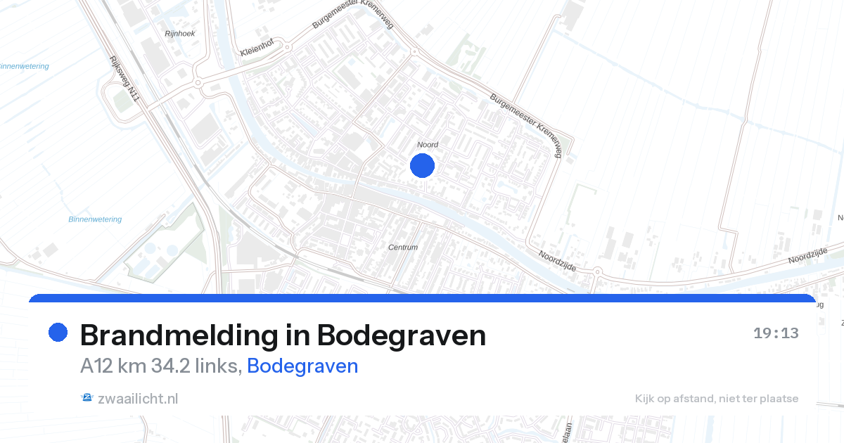 Brandmelding in Bodegraven — 31 mrt 2026