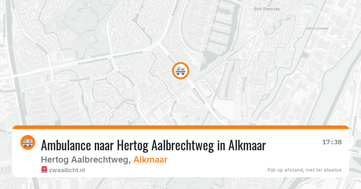 Ambulance naar Hertog Aalbrechtweg in Alkmaar — 10 jun 2026