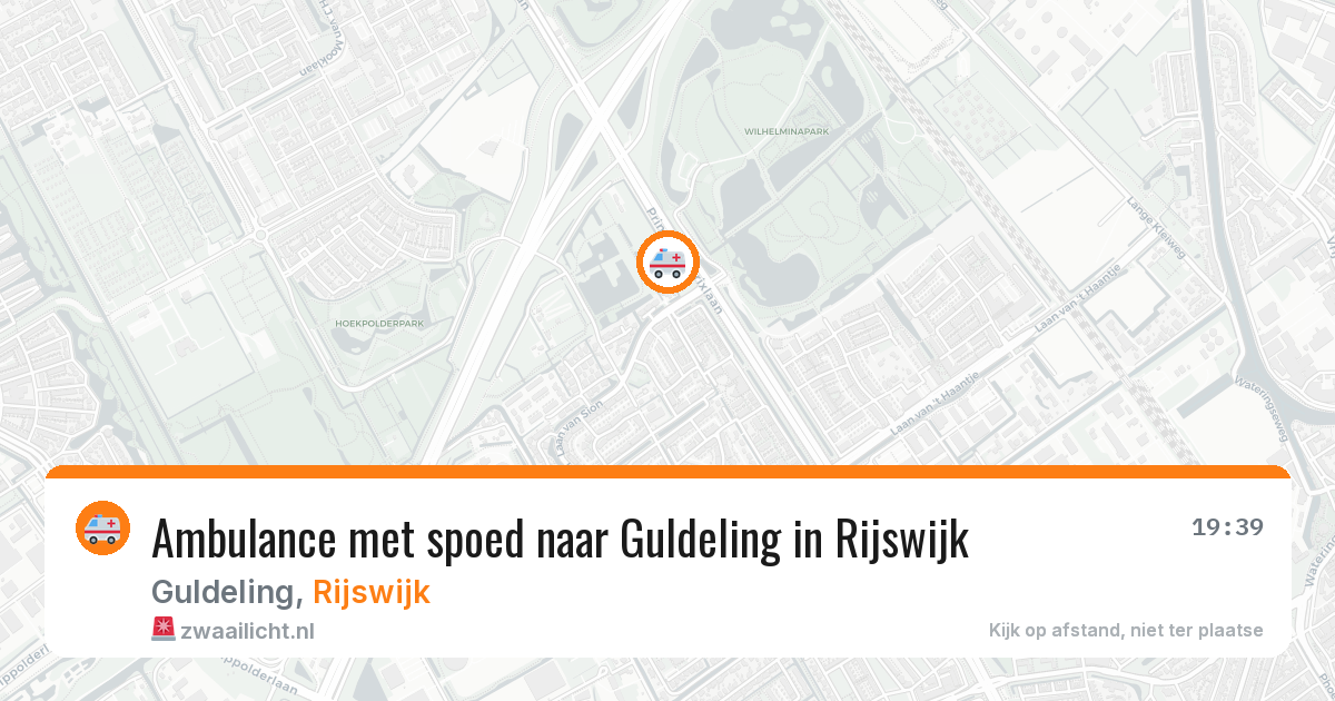 Ambulance met spoed naar Guldeling in Rijswijk — 13 jun 2026