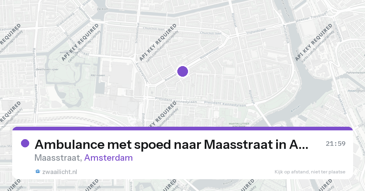 Ambulance met spoed naar Maasstraat in Amsterdam — 31 jan 2026