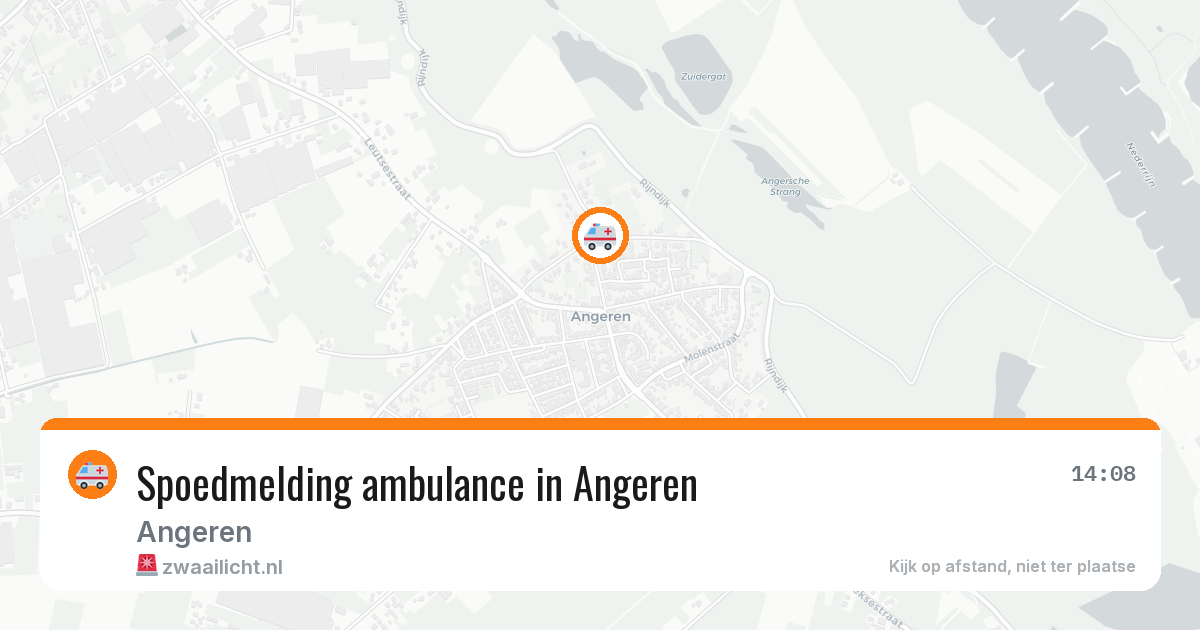 Spoedmelding ambulance in Angeren — 11 mei 2026