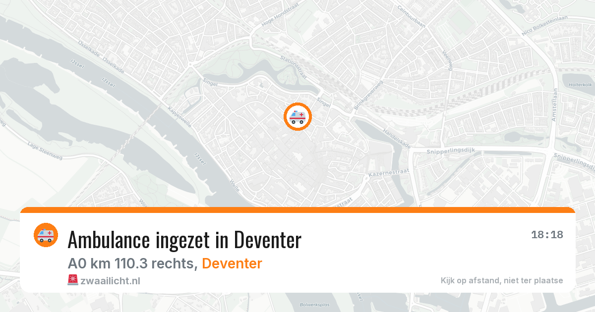 Ambulance ingezet in Deventer — 4 apr 2026