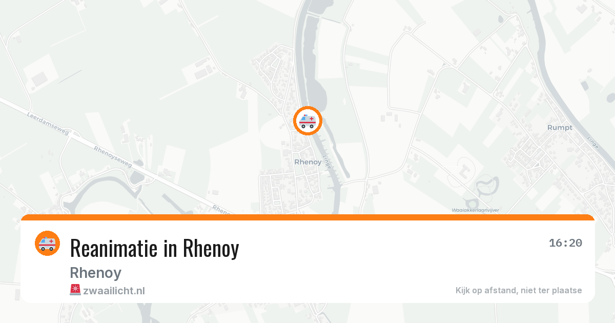Reanimatie in Rhenoy — 30 jul 2026