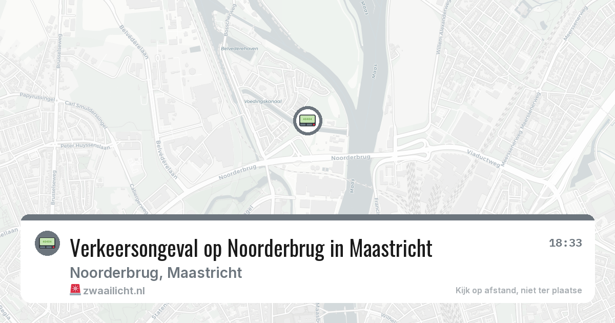 Verkeersongeval op Noorderbrug in Maastricht — 12 aug 2026