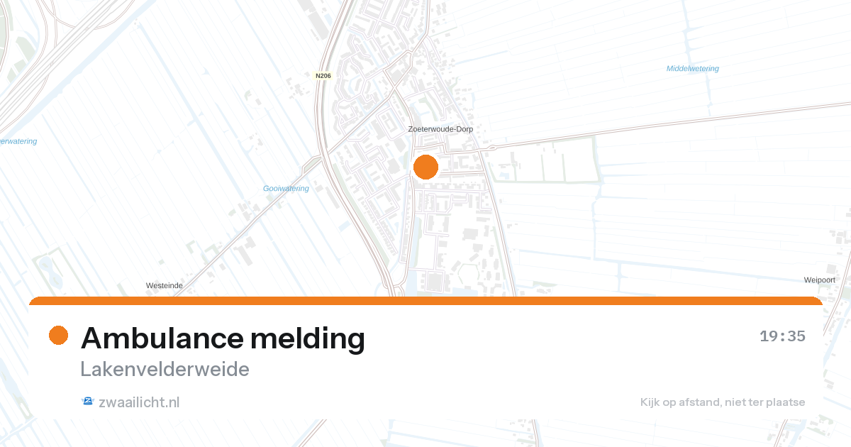 Ambulance melding — 7 mei 2026