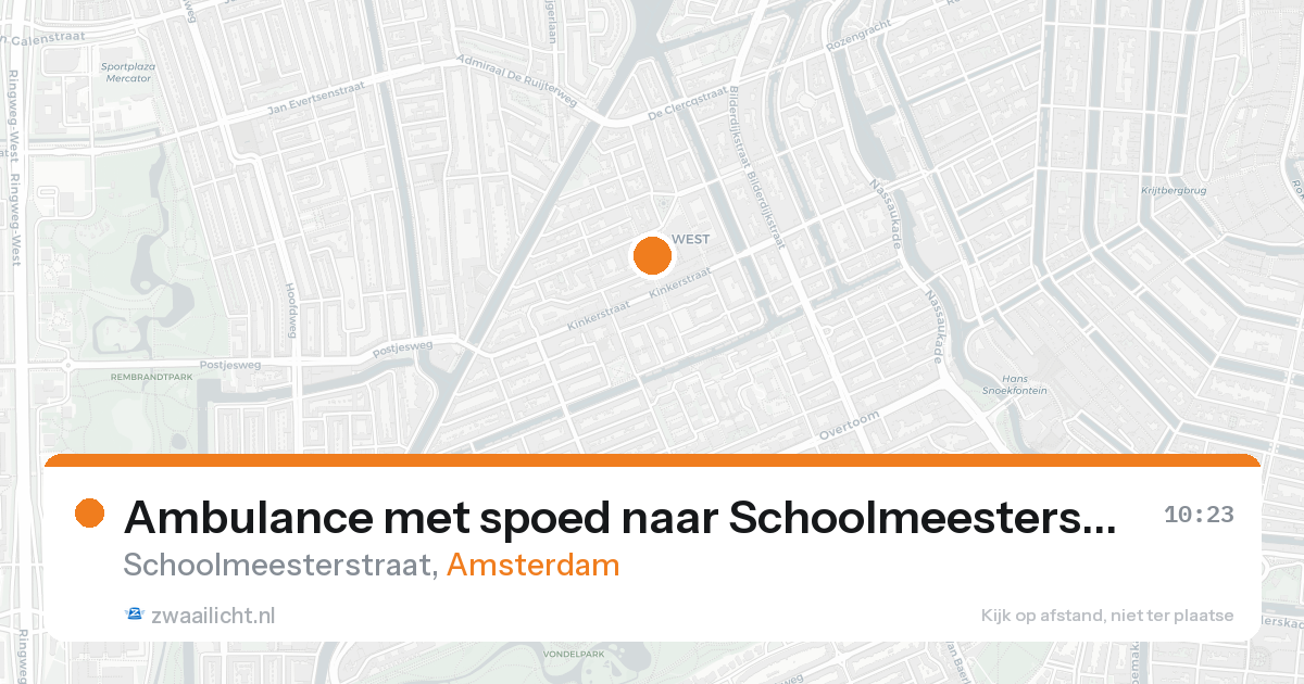 Ambulance met spoed naar Schoolmeesterstraat in Amsterdam — 7 feb 2026