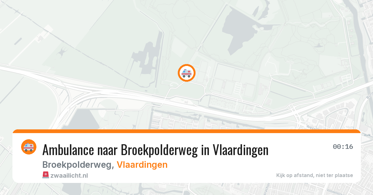 Ambulance naar Broekpolderweg in Vlaardingen — 13 aug 2026