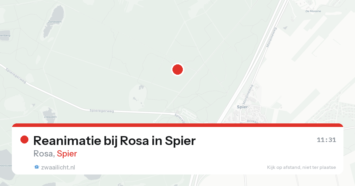 Reanimatie bij Rosa in Spier — 17 aug 2026