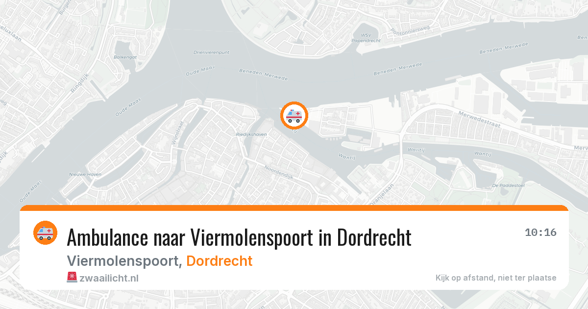 Ambulance naar Viermolenspoort in Dordrecht — 9 feb 2026