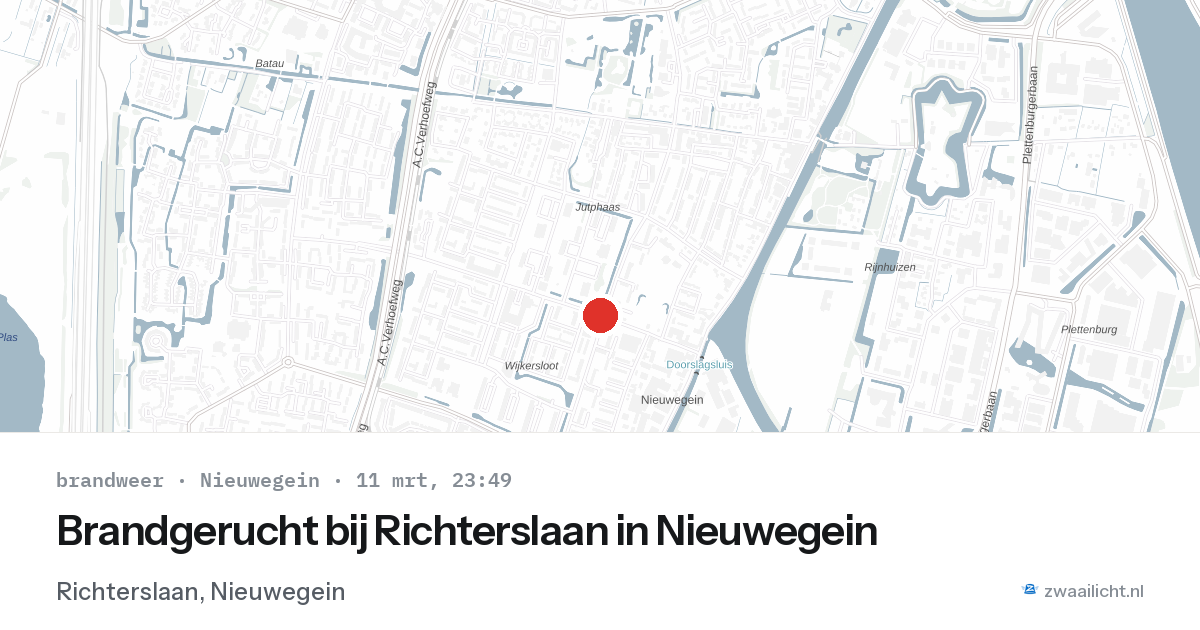 Brandgerucht bij Richterslaan in Nieuwegein — 1 feb 2026