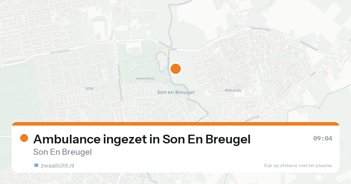 Ambulance ingezet in Son En Breugel — 26 jun 2026