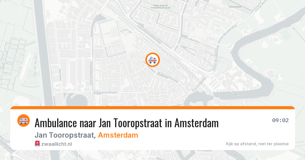 Ambulance naar Jan Tooropstraat in Amsterdam — 24 mrt 2026