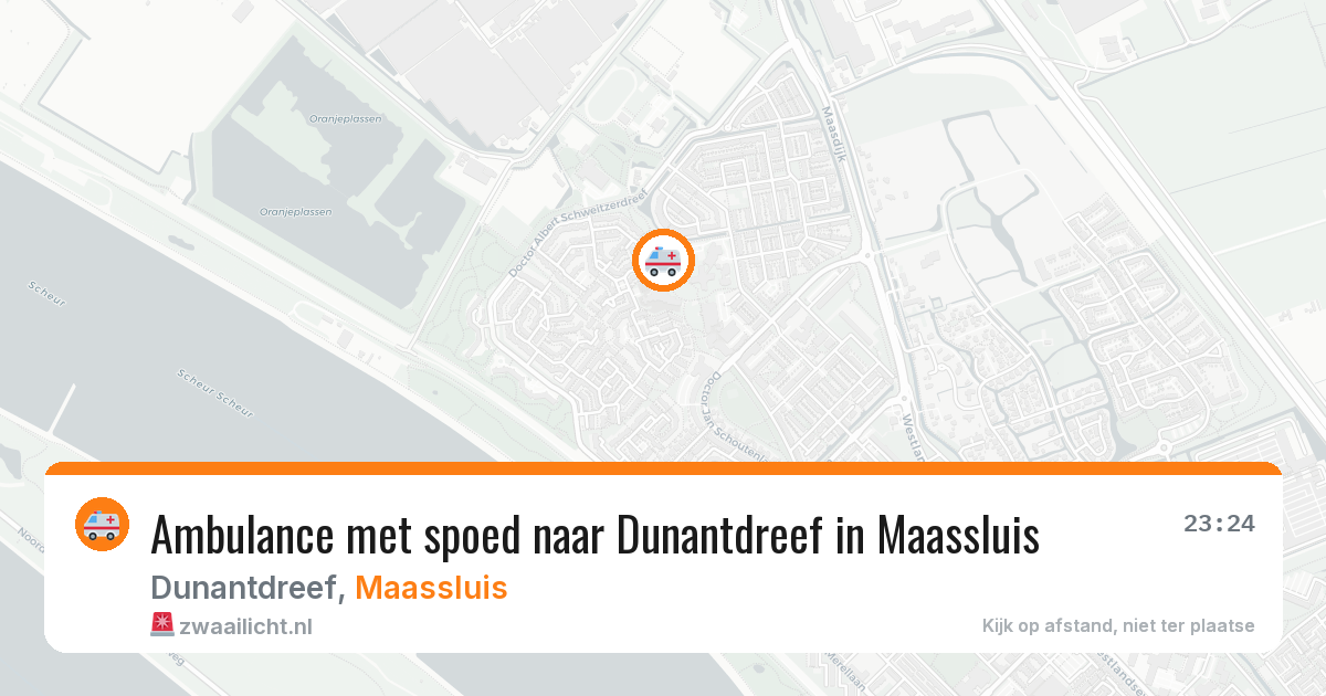 Ambulance met spoed naar Dunantdreef in Maassluis — 20 mrt 2026