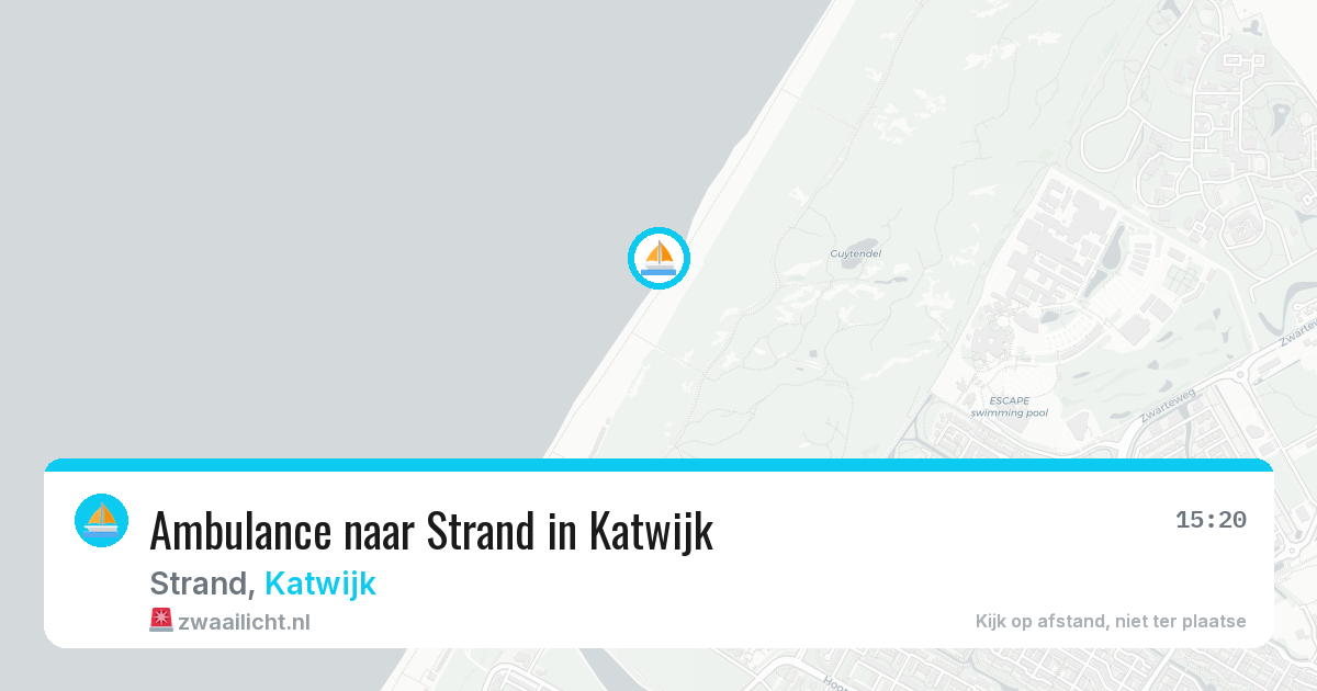 Ambulance naar Strand in Katwijk — 25 jun 2026