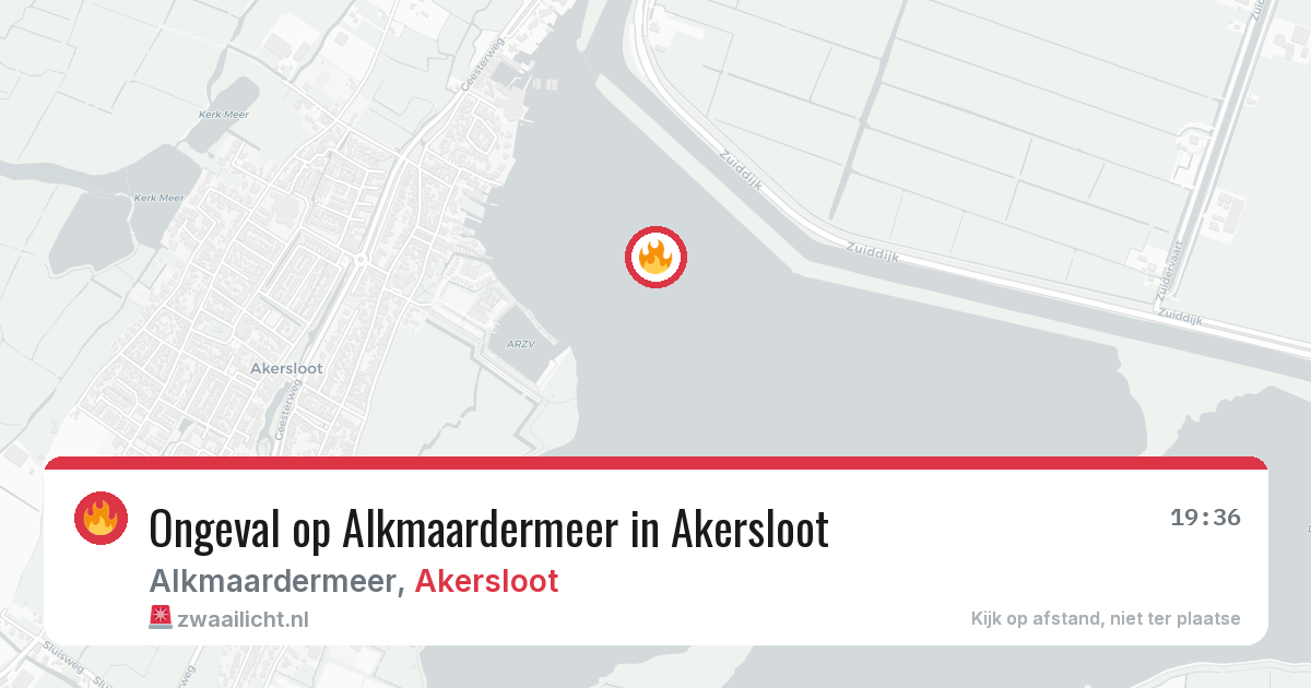 Ongeval op Alkmaardermeer in Akersloot — 28 jun 2026