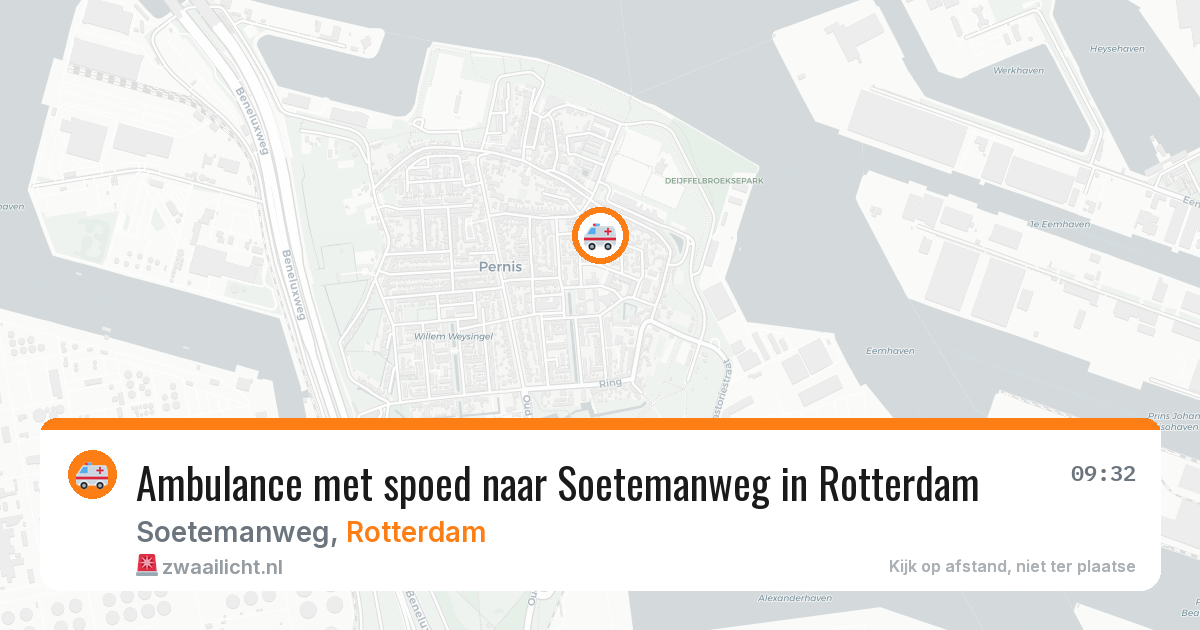 Ambulance met spoed naar Soetemanweg in Rotterdam — 30 apr 2026