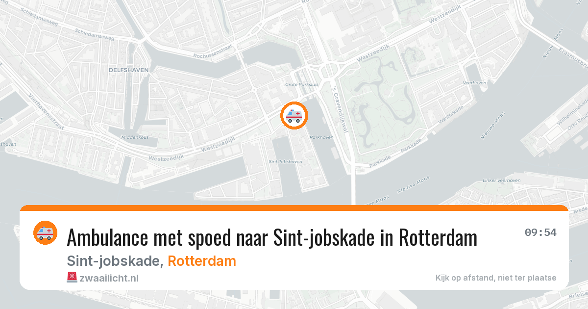 Ambulance met spoed naar Sint-jobskade in Rotterdam — 19 mrt 2026