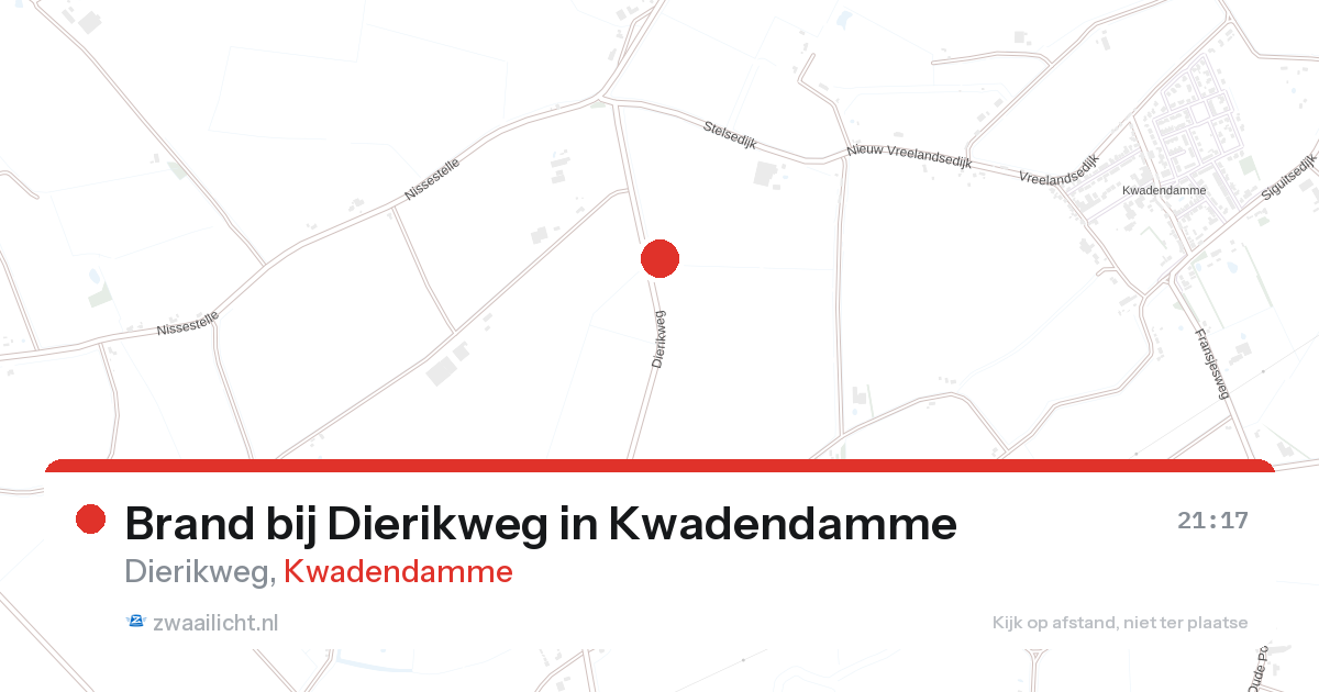 Brand bij Dierikweg in Kwadendamme — 27 aug 2026