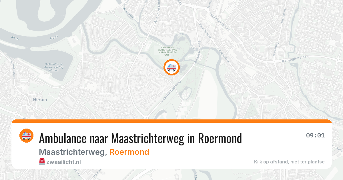 Ambulance naar Maastrichterweg in Roermond — 27 jul 2026