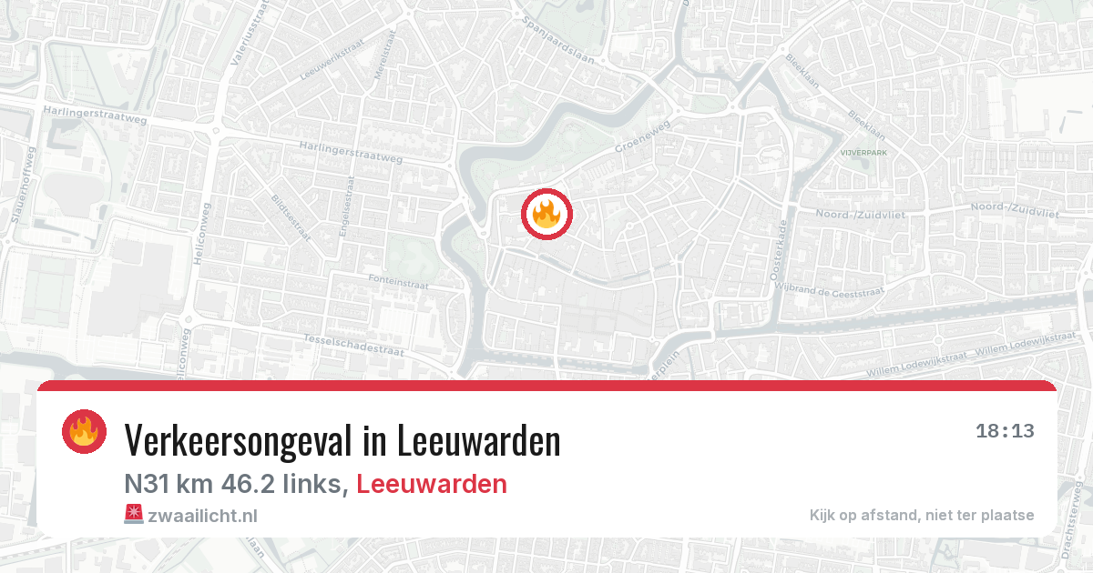 Verkeersongeval in Leeuwarden — 8 jul 2026