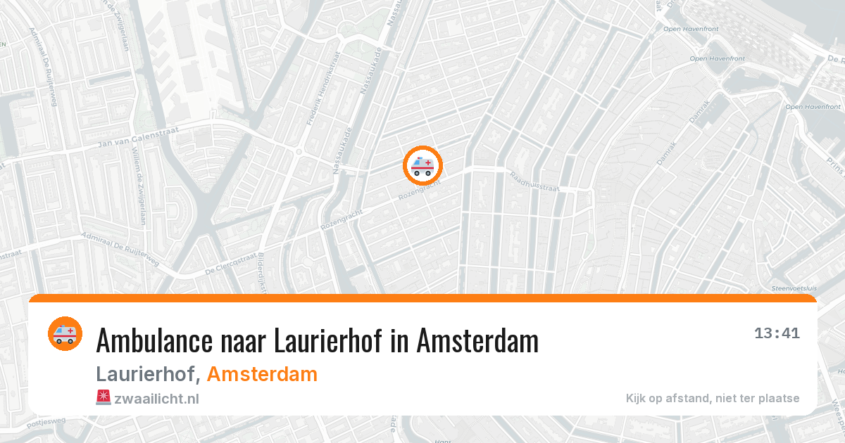 Ambulance naar Laurierhof in Amsterdam — 14 apr 2026