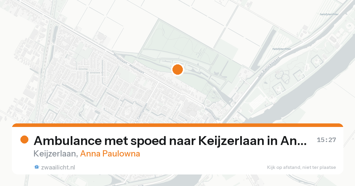 Ambulance met spoed naar Keijzerlaan in Anna Paulowna — 17 mei 2026