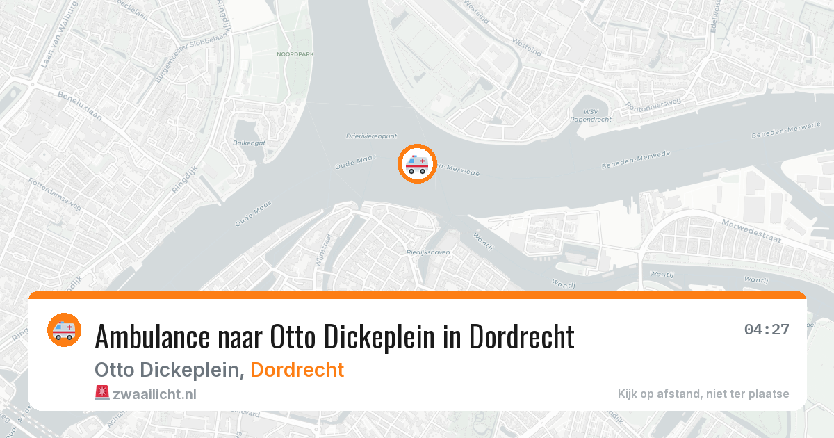 Ambulance naar Otto Dickeplein in Dordrecht — 14 jun 2026