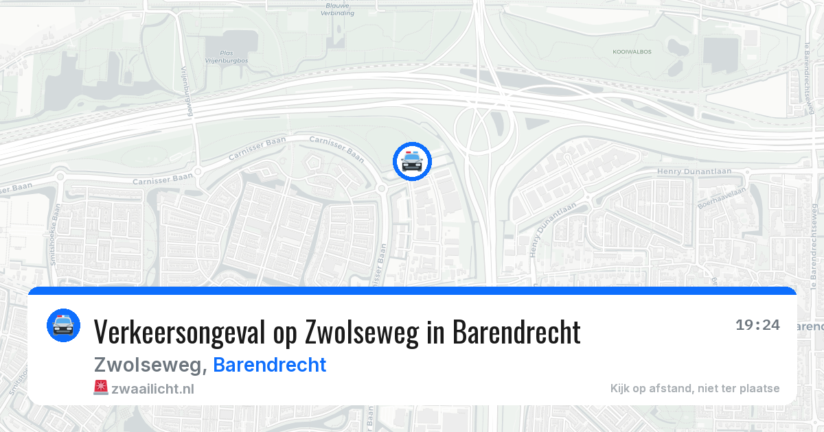 Verkeersongeval op Zwolseweg in Barendrecht — 3 mei 2026