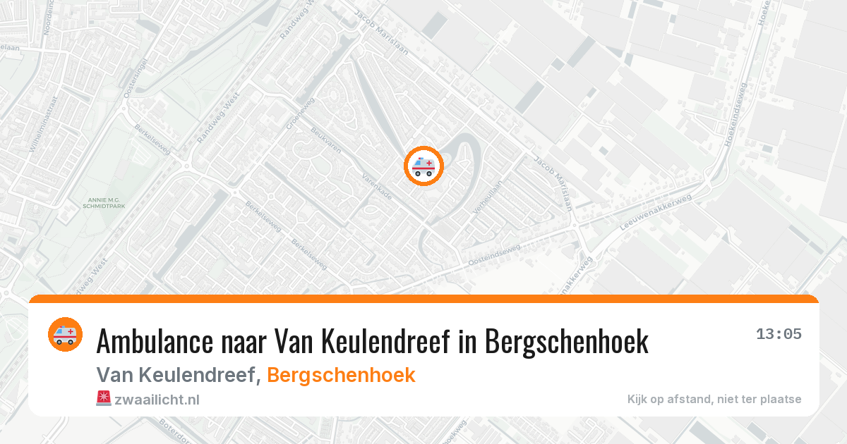 Ambulance naar Van Keulendreef in Bergschenhoek — 11 jun 2026