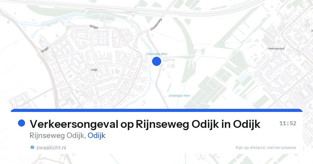 Verkeersongeval op Rijnseweg Odijk in Odijk — 22 aug 2026