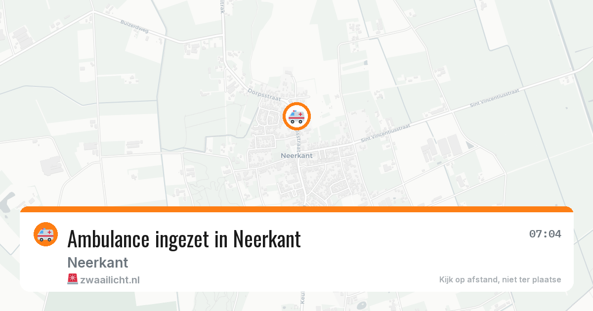 Ambulance ingezet in Neerkant — 28 jun 2026