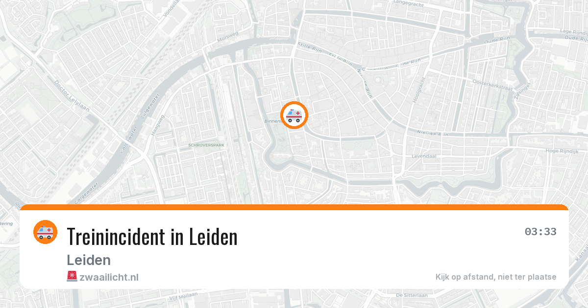 Treinincident in Leiden — 14 aug 2026