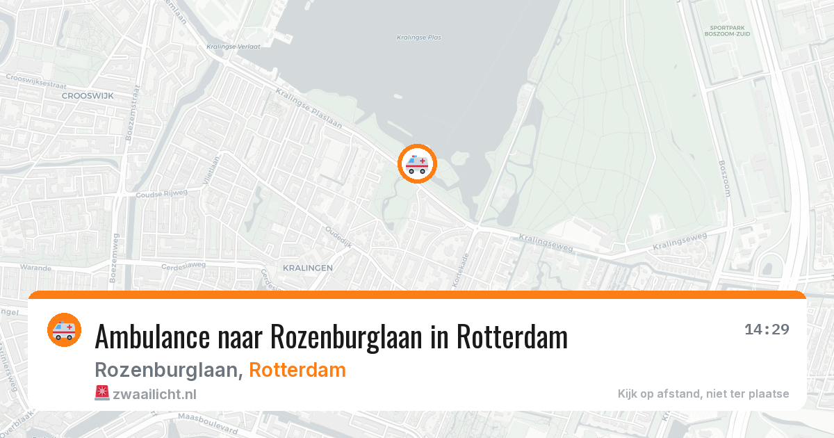 Ambulance naar Rozenburglaan in Rotterdam — 4 aug 2026