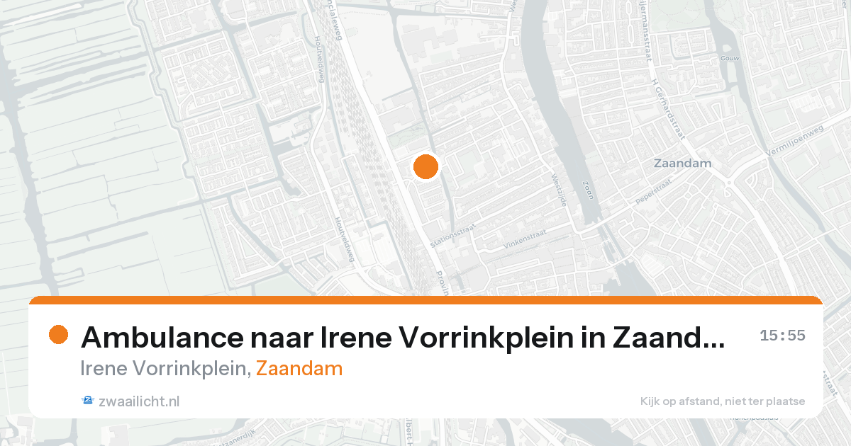 Ambulance naar Irene Vorrinkplein in Zaandam — 21 mei 2026
