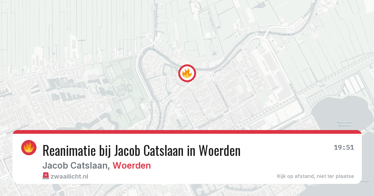 Reanimatie bij Jacob Catslaan in Woerden — 17 mei 2026