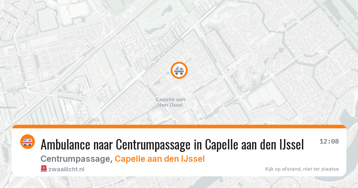 Ambulance naar Centrumpassage in Capelle aan den IJssel — 12 aug 2026