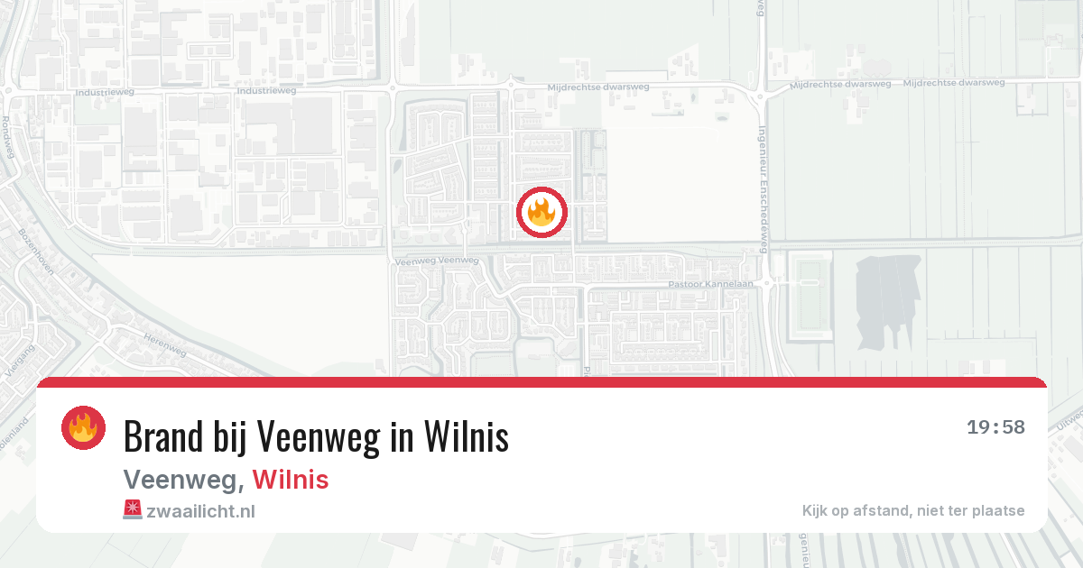 Brand bij Veenweg in Wilnis — 24 mei 2026