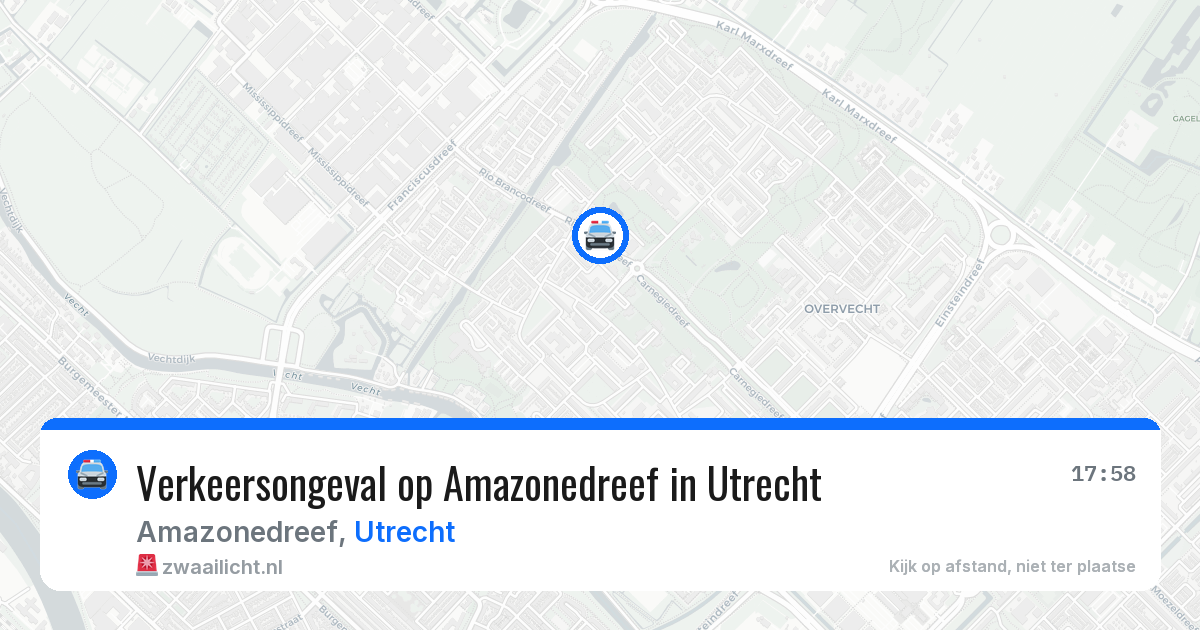 Verkeersongeval op Amazonedreef in Utrecht — 14 jun 2026