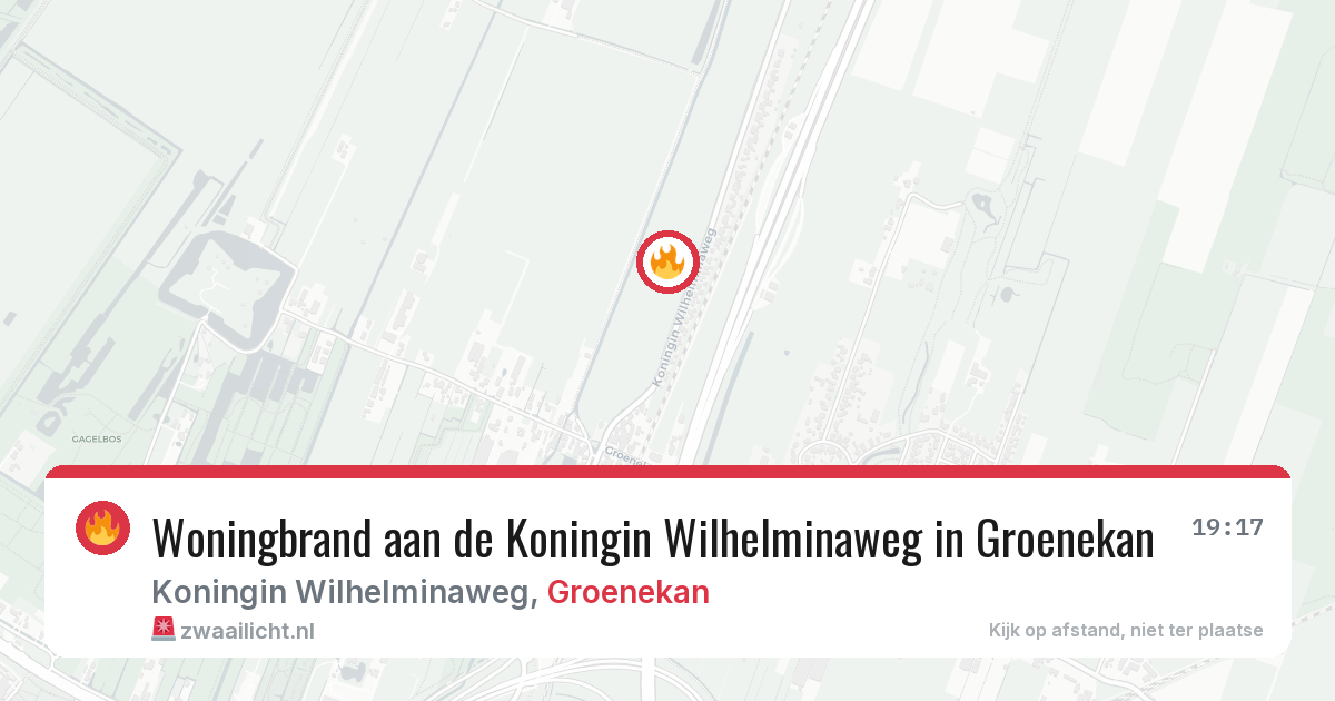 Woningbrand aan de Koningin Wilhelminaweg in Groenekan — 27 mrt 2026