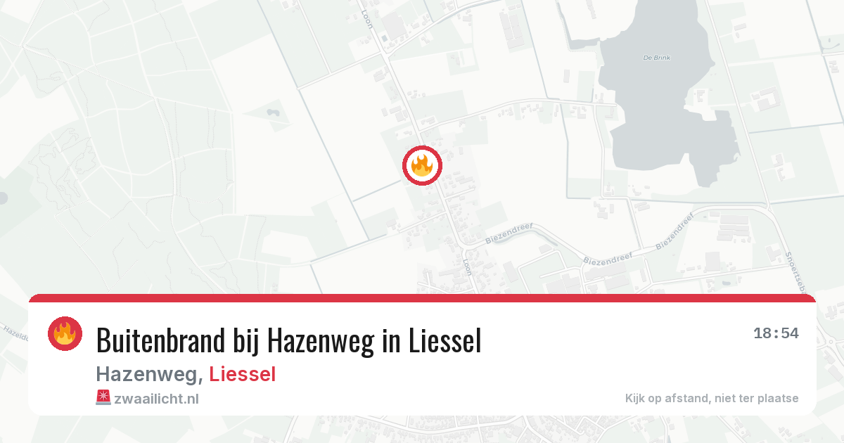 Buitenbrand bij Hazenweg in Liessel — 29 apr 2026