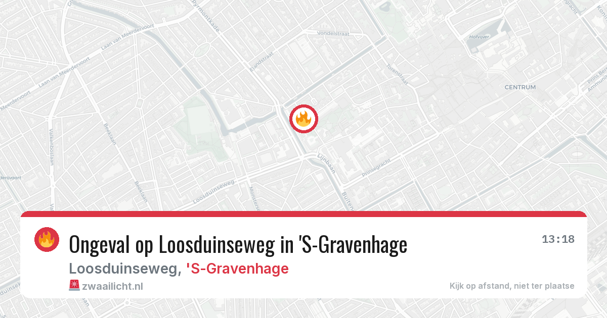 Ongeval op Loosduinseweg in 'S-Gravenhage — 28 apr 2026