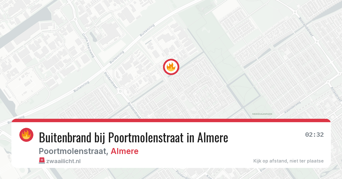Buitenbrand bij Poortmolenstraat in Almere — 28 mei 2026