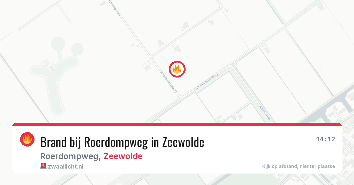 Brand bij Roerdompweg in Zeewolde — 24 jun 2026
