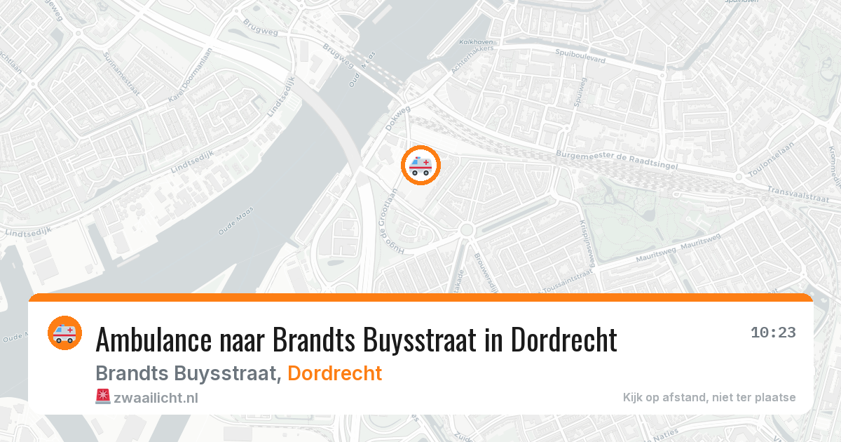 Ambulance naar Brandts Buysstraat in Dordrecht — 12 jun 2026